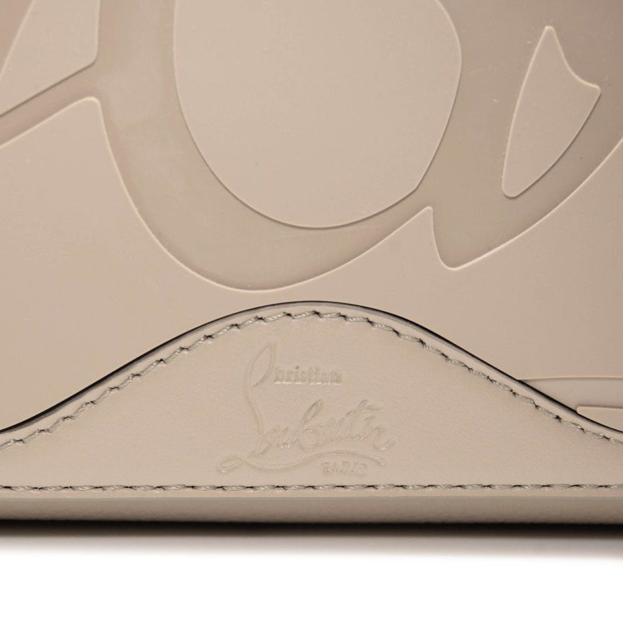 NEW Christian Louboutin Cabata Studded Leather Tote Goose Grey