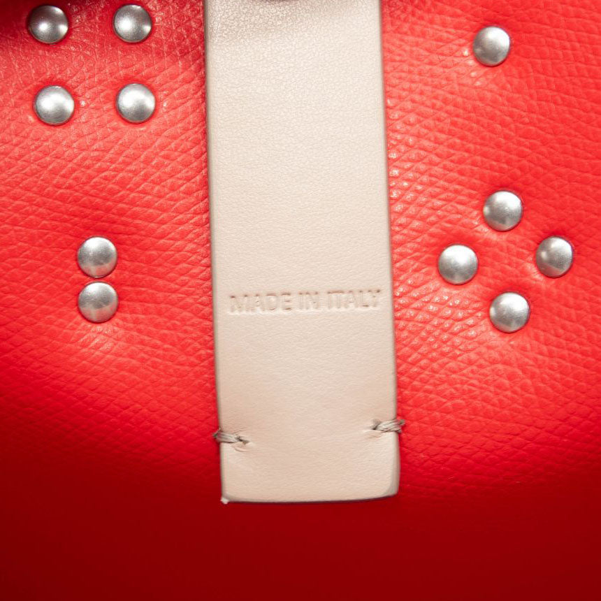 NEW Christian Louboutin Cabata Studded Leather Tote Goose Grey