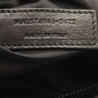 NEW SAINT LAURENT Calfskin Y Quilted Monogram Monochrome Medium Loulou Chain Satchel Black