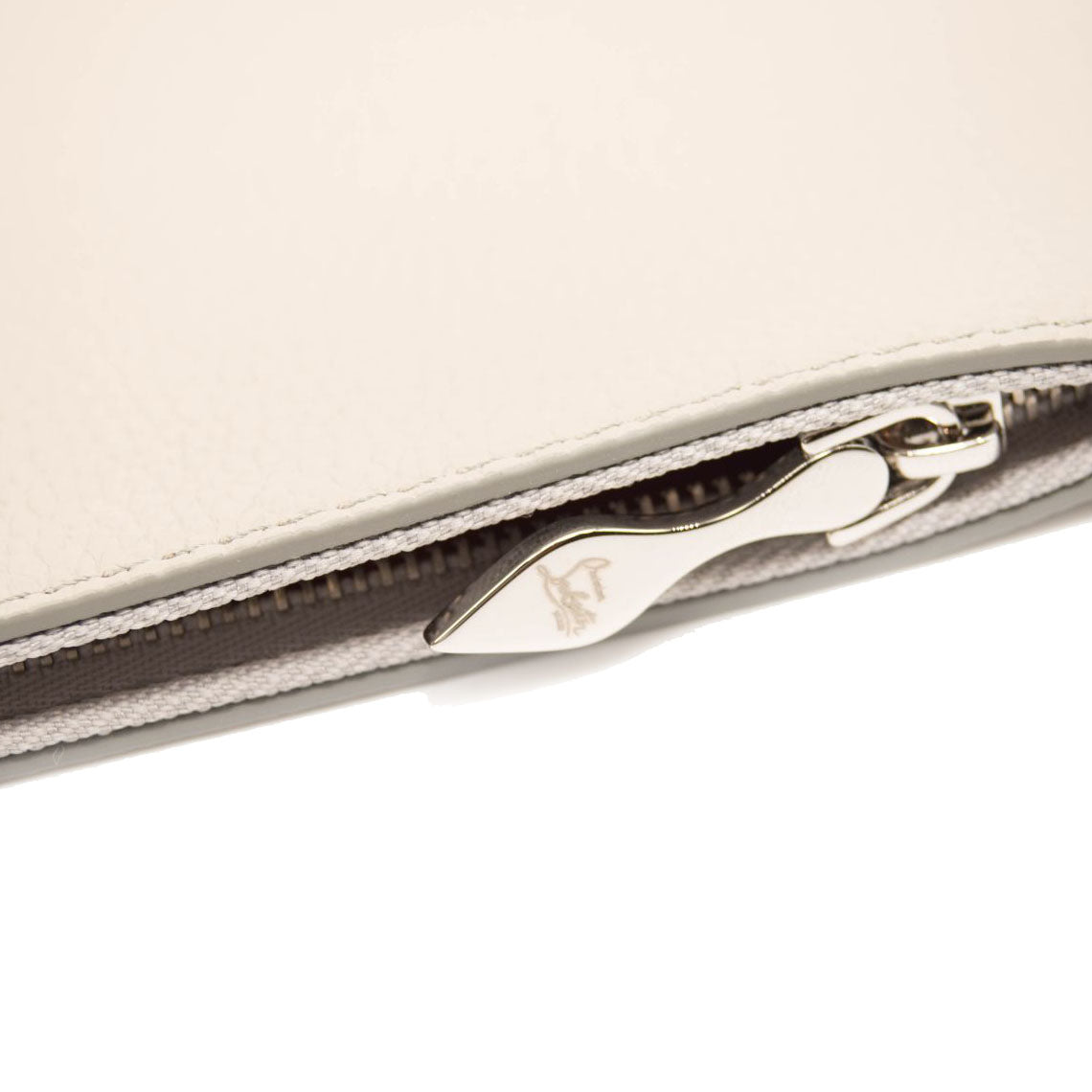 NEW Christian Louboutin Cabata Studded Leather Tote Goose Grey