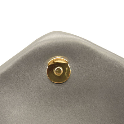 NEW SAINT LAURENT Calfskin Y Quilted Monogram Medium Loulou Chain Satchel Storm