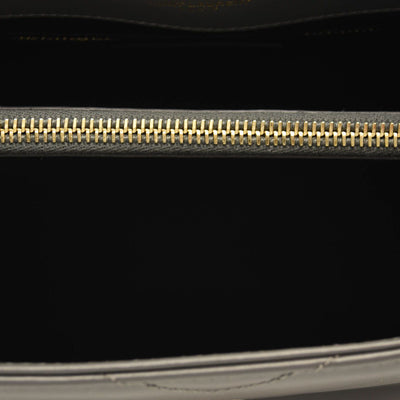 NEW SAINT LAURENT Calfskin Y Quilted Monogram Medium Loulou Chain Satchel Storm