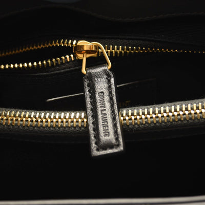 NEW SAINT LAURENT Calfskin Y Quilted Monogram Medium Loulou Chain Satchel Storm