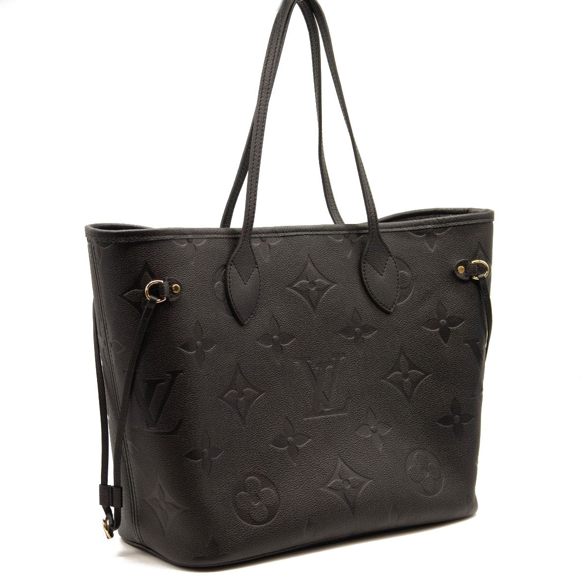USED LOUIS VUITTON Empreinte Monogram Giant Neverfull MM Black Microchipped