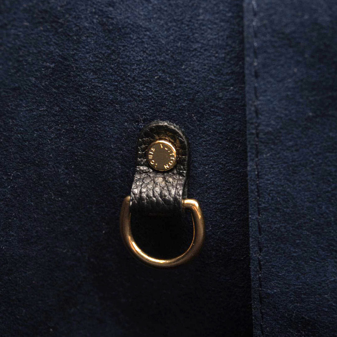 USED LOUIS VUITTON Empreinte Monogram Giant Neverfull MM Black Microchipped