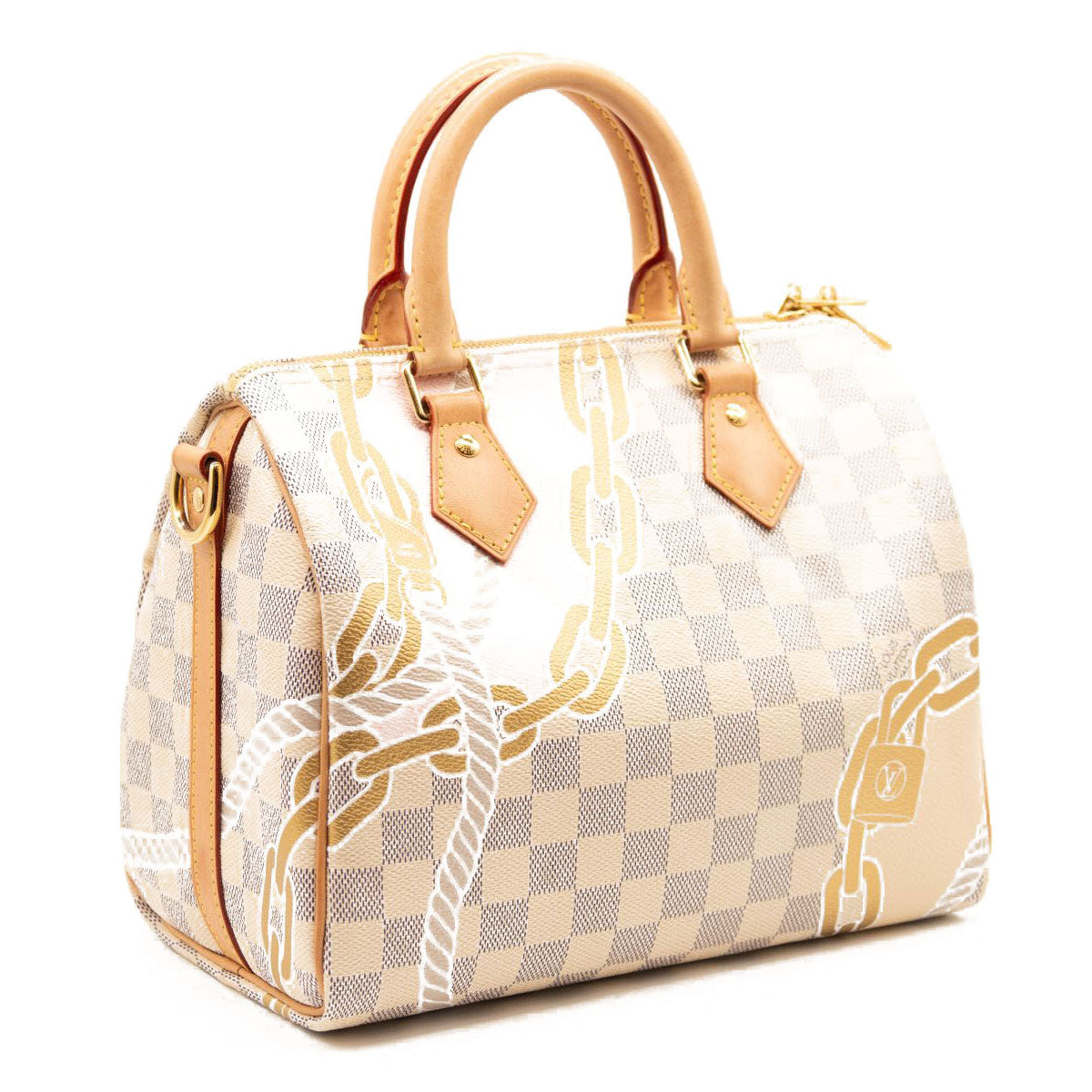 LOUIS VUITTON Damier Azur Nautical Speedy Bandouliere 25