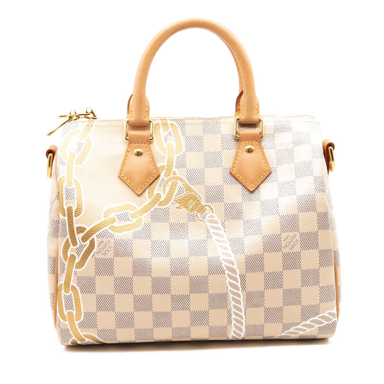 LOUIS VUITTON Damier Azur Nautical Speedy Bandouliere 25