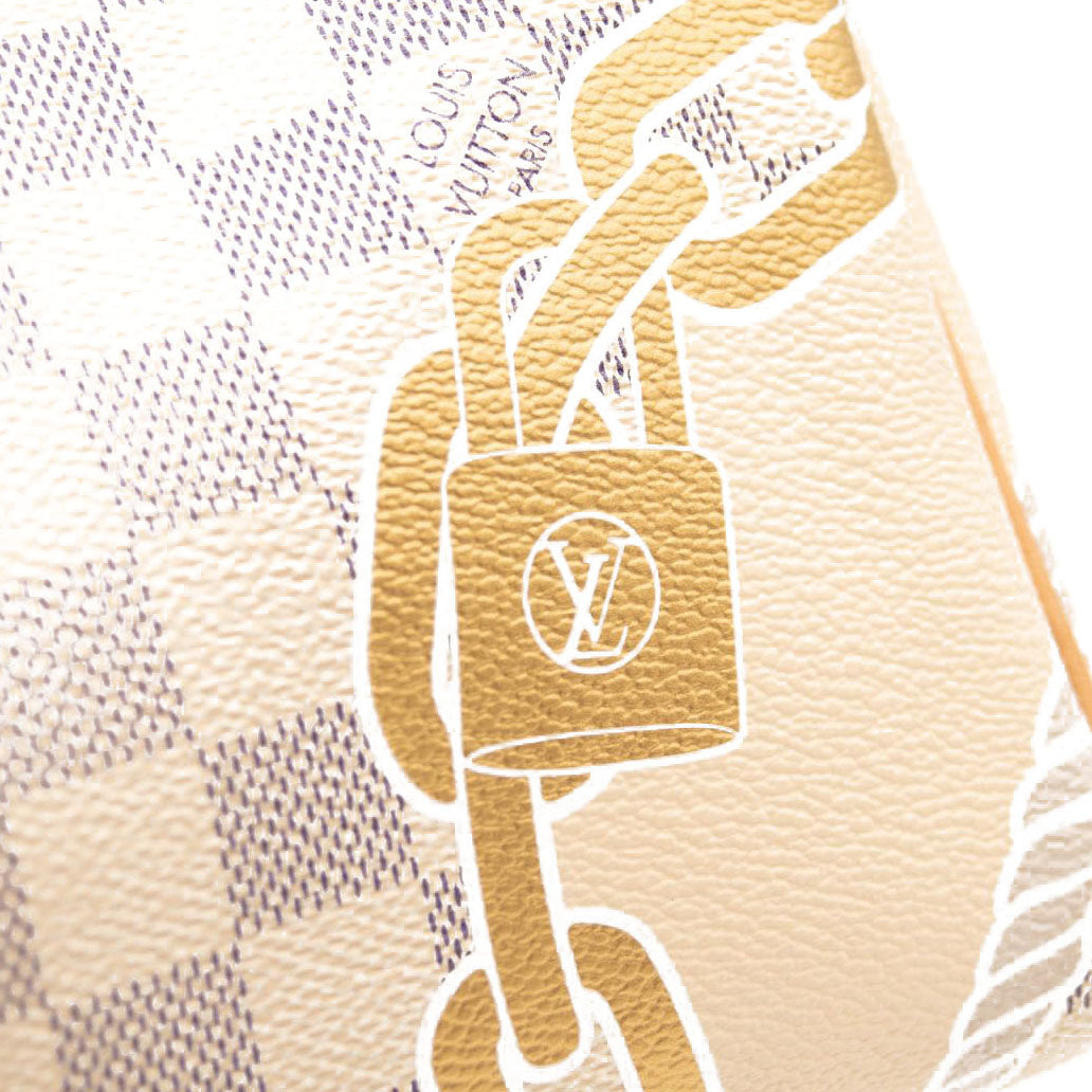 LOUIS VUITTON Damier Azur Nautical Speedy Bandouliere 25