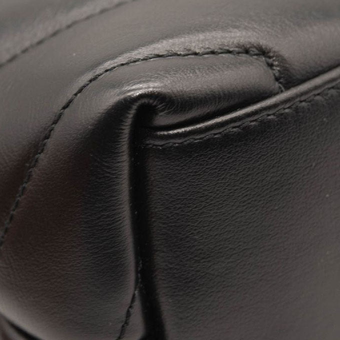 NEW SAINT LAURENT Calfskin Y Quilted Monogram Monochrome Small Loulou Chain Satchel Black