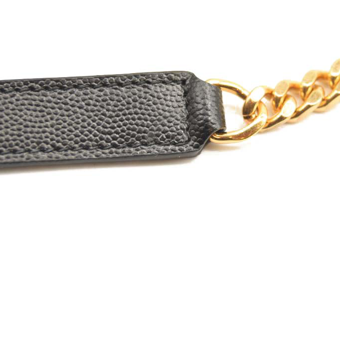 NEW SAINT LAURENT Grain De Poudre Textured Mixed Matelasse Triquilt Medium Monogram Satchel Black