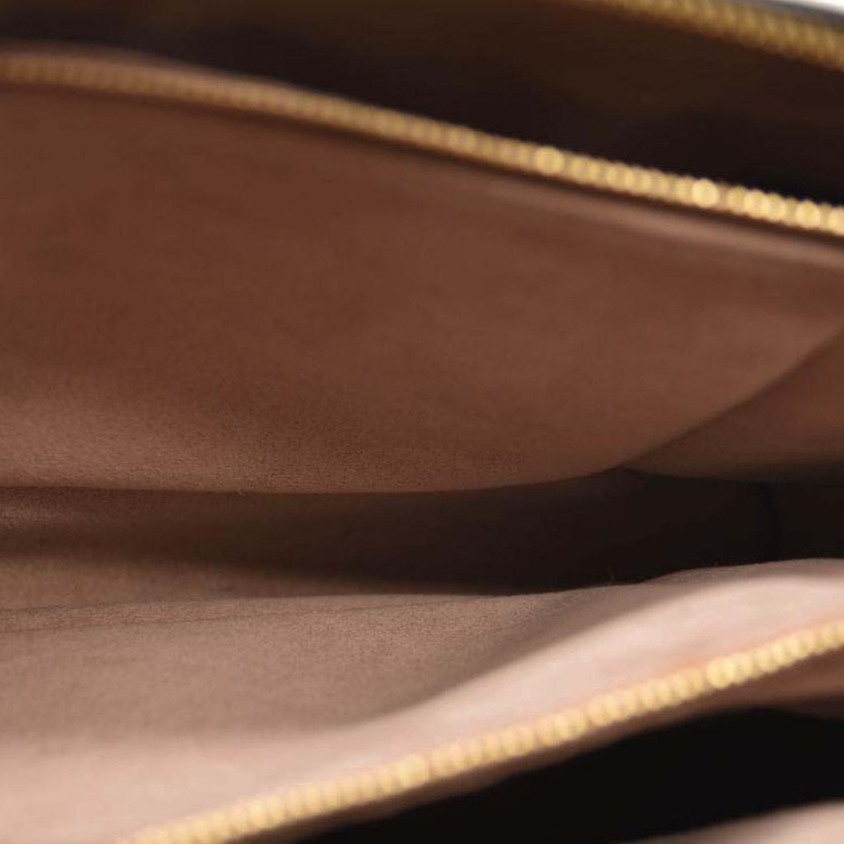 Used Louis Vuitton Lambskin Embossed Monogram Coussin PM Black