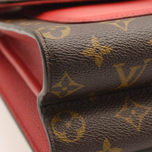 Louis Vuitton Monogram Victoire Cherry Chain Shoulder Bag Red Brown Gold