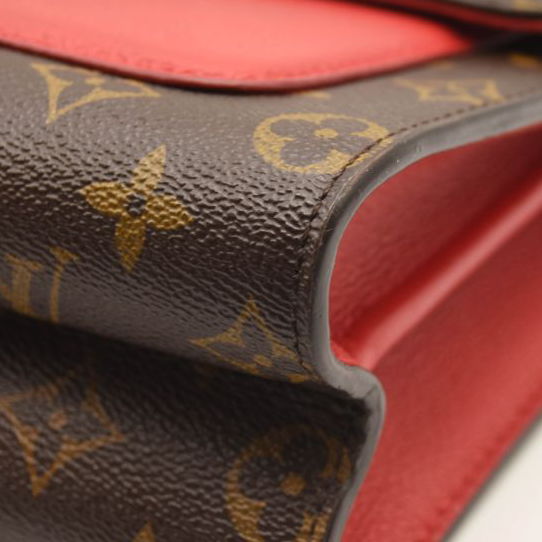 Louis Vuitton Monogram Victoire Cherry Chain Shoulder Bag Red Brown Gold