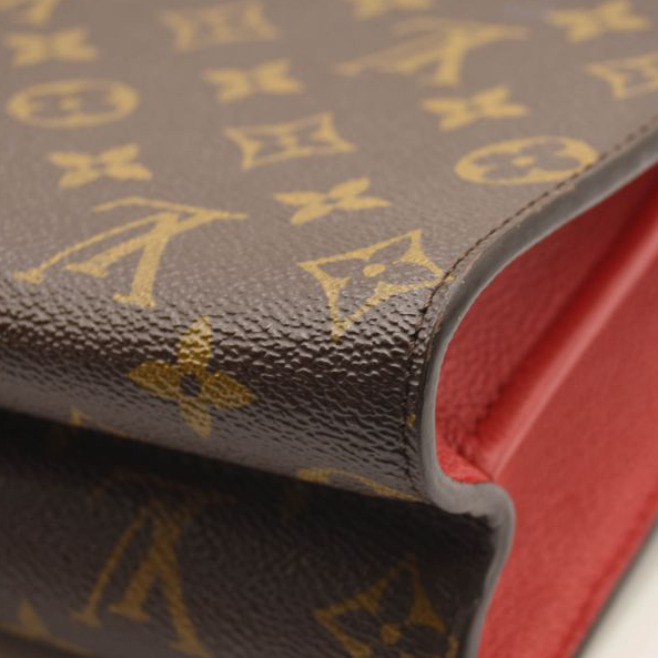 Louis Vuitton Monogram Victoire Cherry Chain Shoulder Bag Red Brown Gold