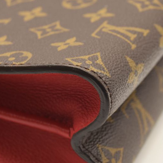 Louis Vuitton Monogram Victoire Cherry Chain Shoulder Bag Red Brown Gold