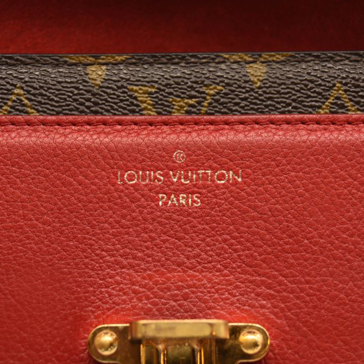 Louis Vuitton Monogram Victoire Cherry Chain Shoulder Bag Red Brown Gold