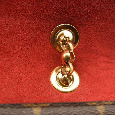Louis Vuitton Monogram Victoire Cherry Chain Shoulder Bag Red
