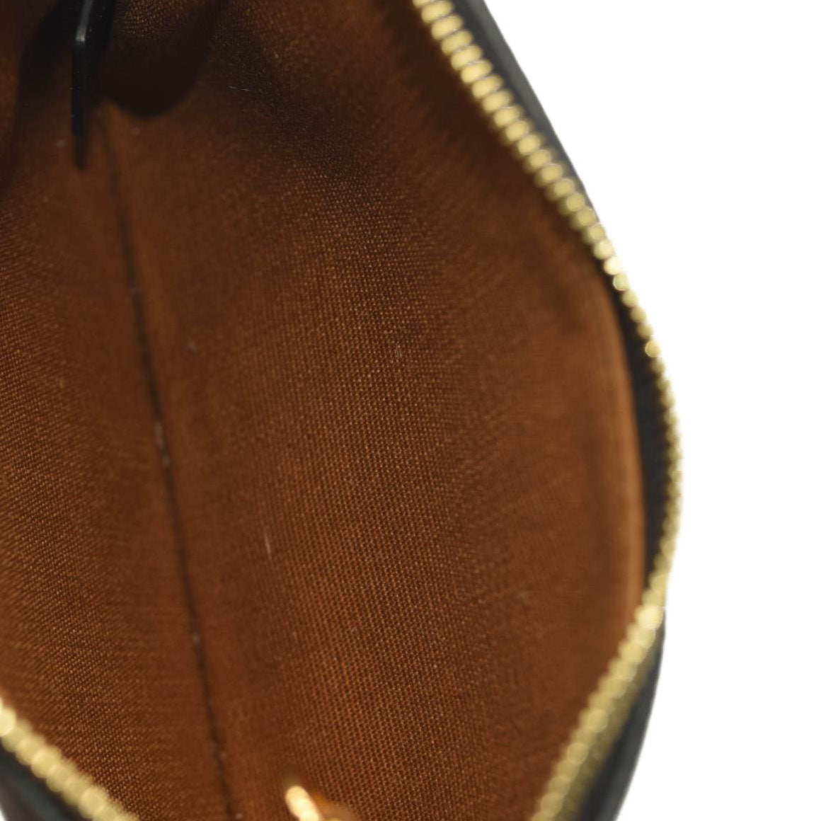 Celine Triomphe Canvas Coin and Card Pouch Black