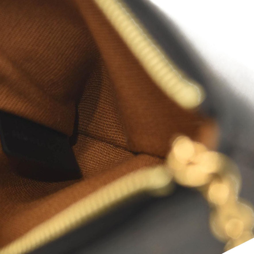 Celine Triomphe Canvas Coin and Card Pouch Black