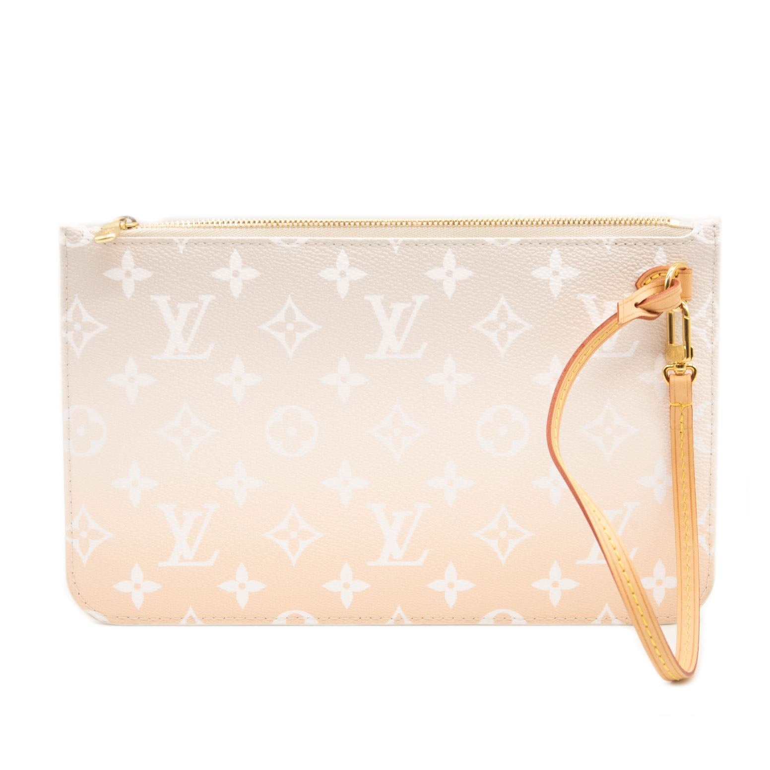 Louis Vuitton By The Pool Pouch Pochette Brume from Neverfull MM Wristlet  Strap