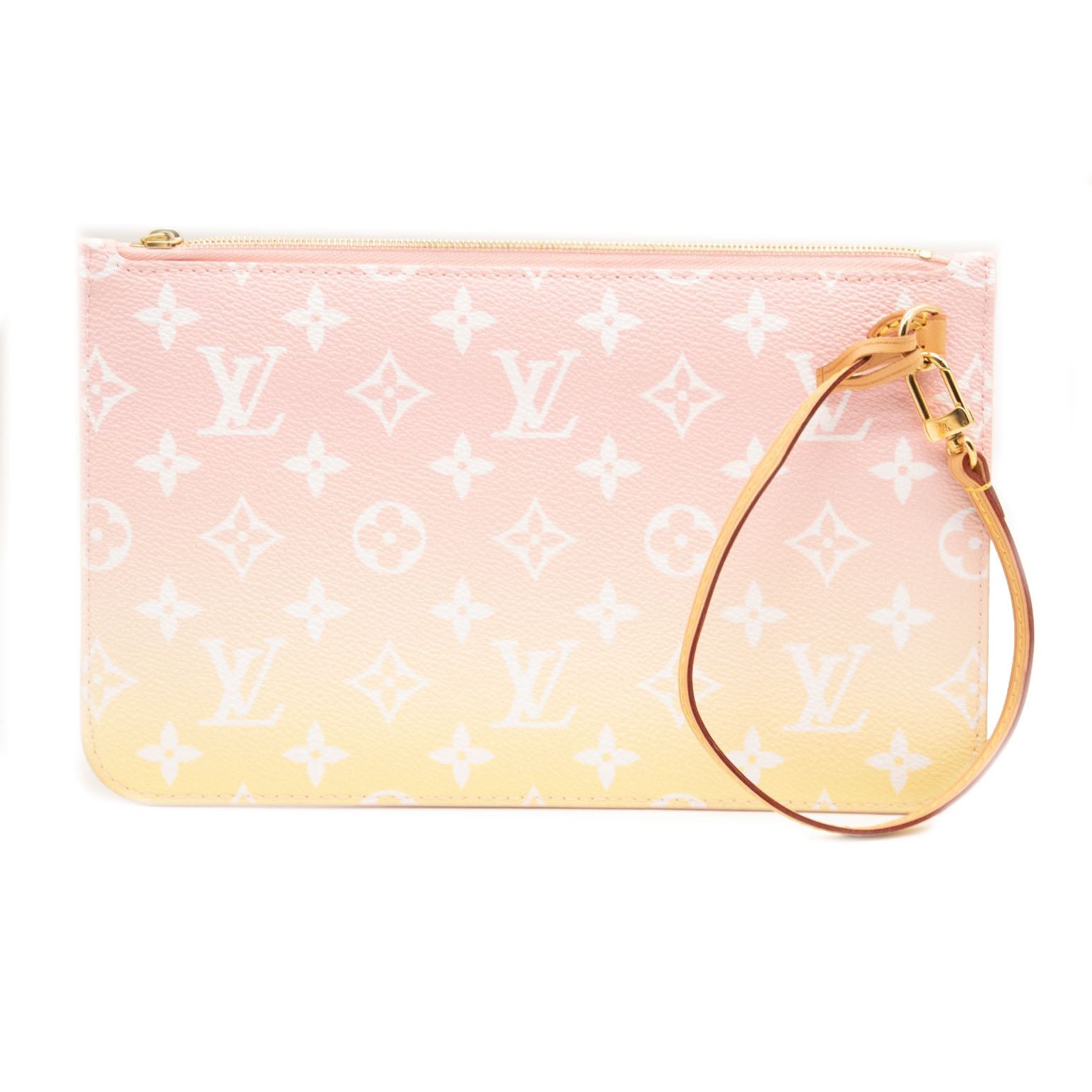 LOUIS VUITTON BY THE POOL NEVERFULL MM PINK & REMOVABLE POUCH