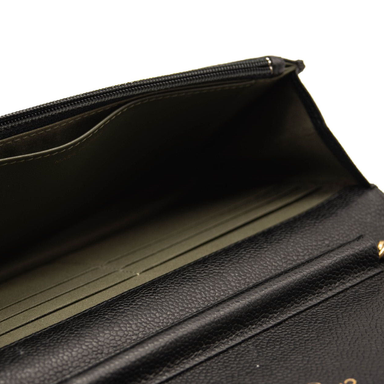 Chanel Caviar Quilted Boy Wallet On Chain WOC Black