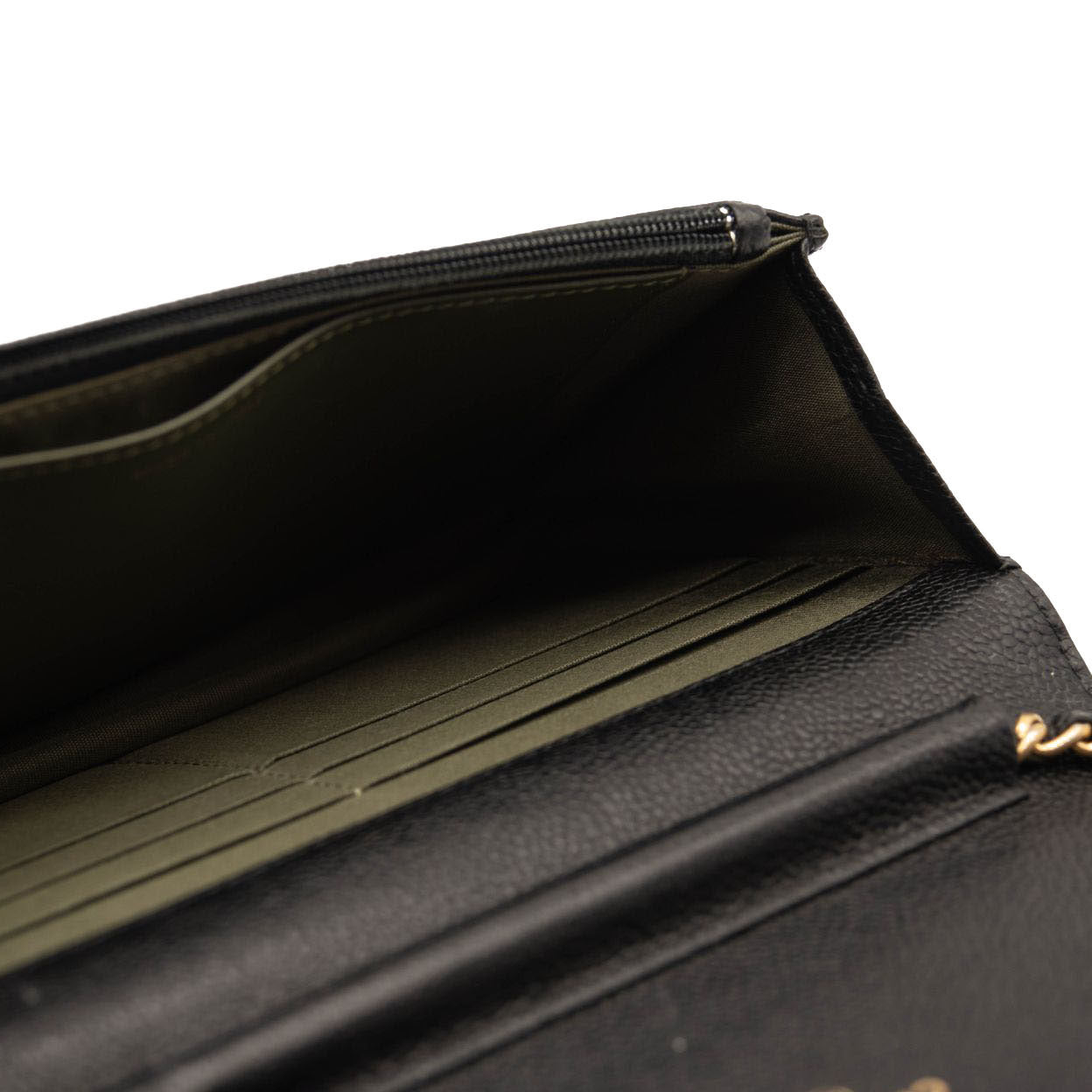 Chanel Caviar Quilted Boy Wallet On Chain WOC Black