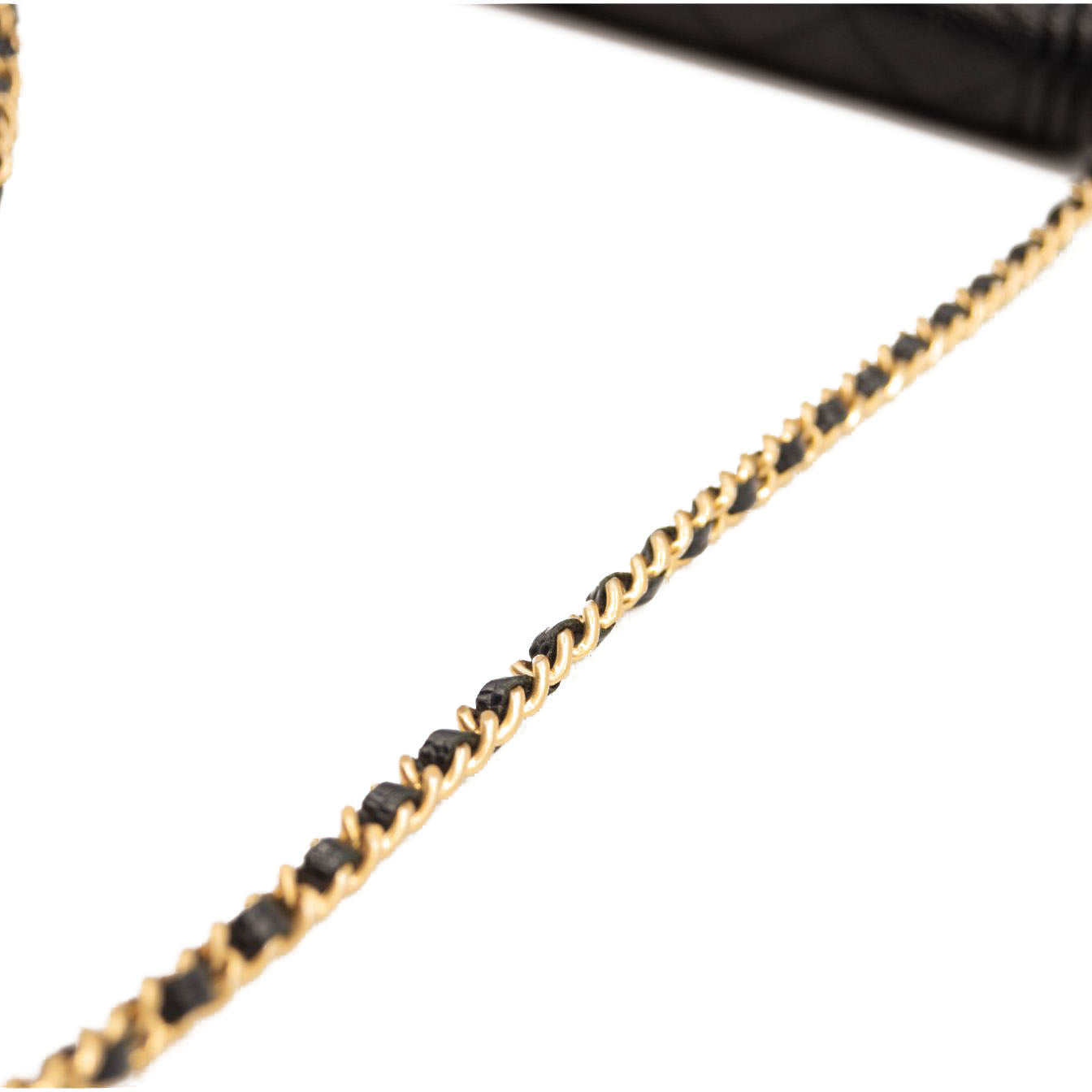 Chanel Caviar Quilted Boy Wallet On Chain WOC Black