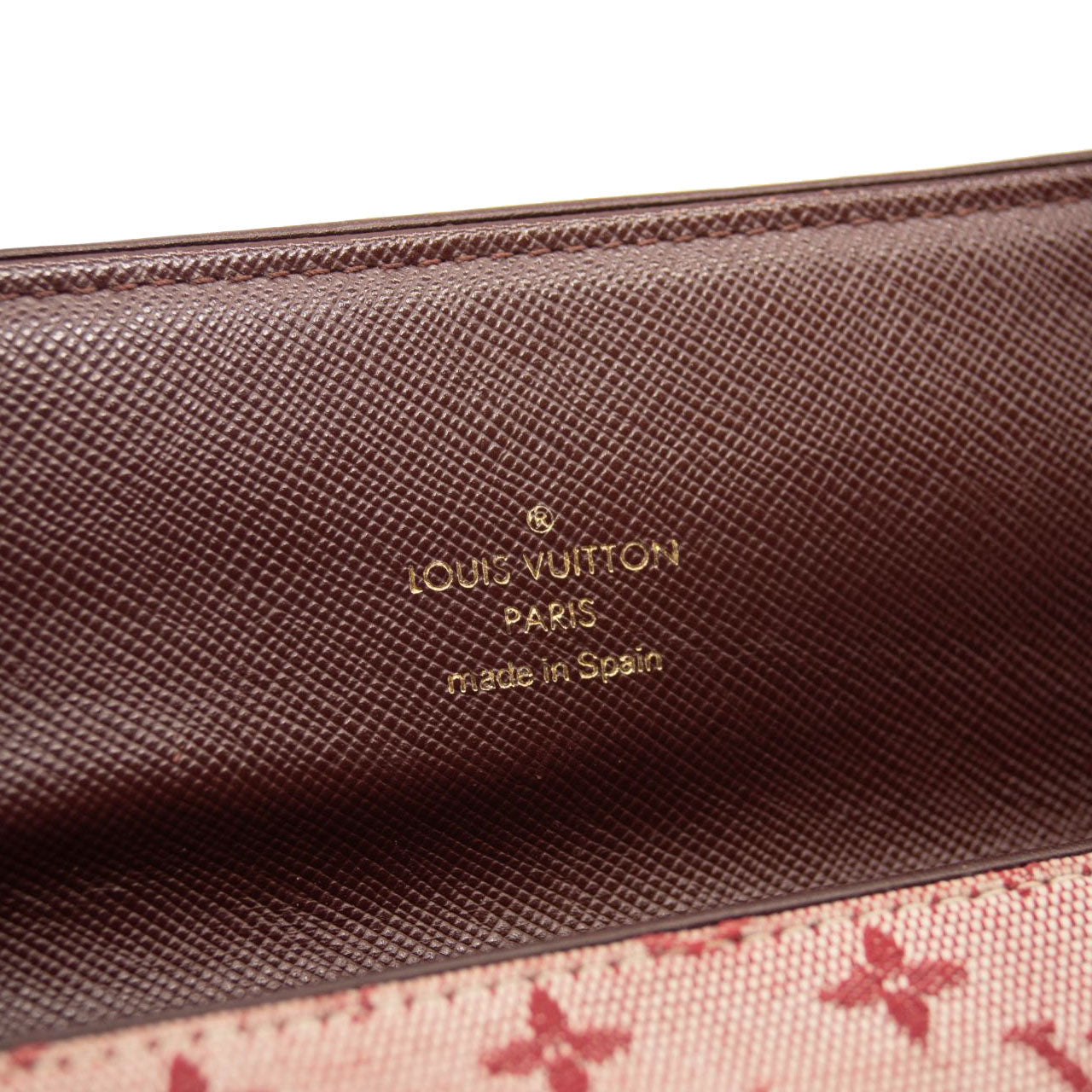 LOUIS VUITTON Mini Monogram Porte Tresor International Wallet Cherry