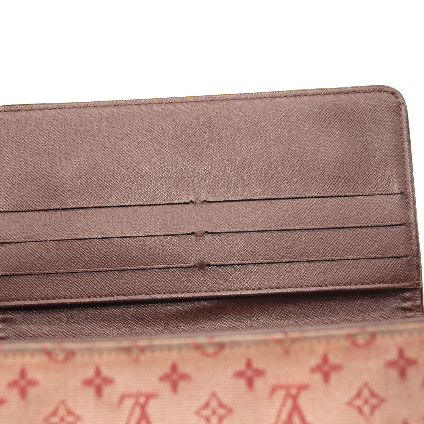 LOUIS VUITTON Mini Monogram Porte Tresor International Wallet Cherry