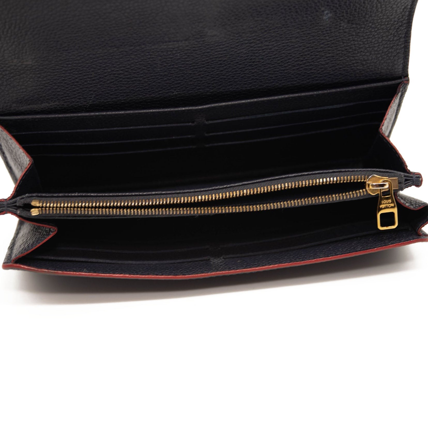Louis Vuitton Marine Rouge Empreinte Zippy Wallet