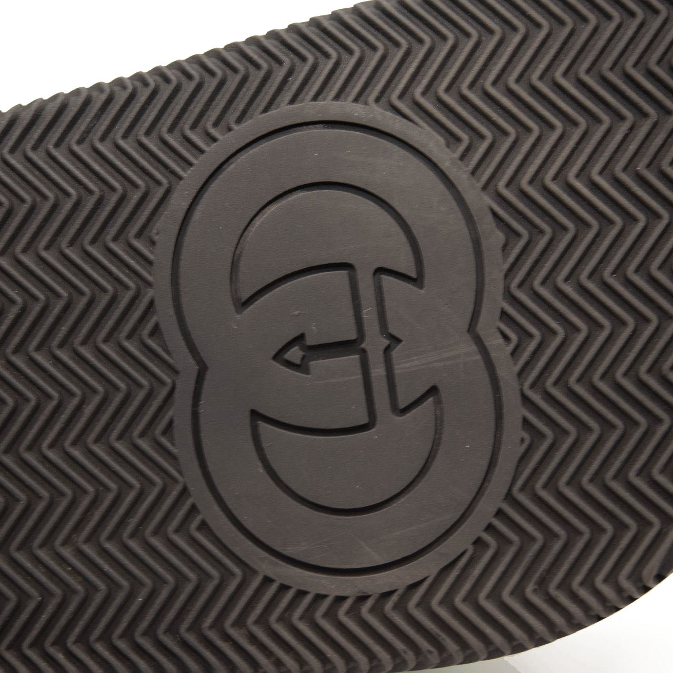 NEW GUCCI Rubber Web Womens Interlocking G Slide Sandals 36 Black Green Red