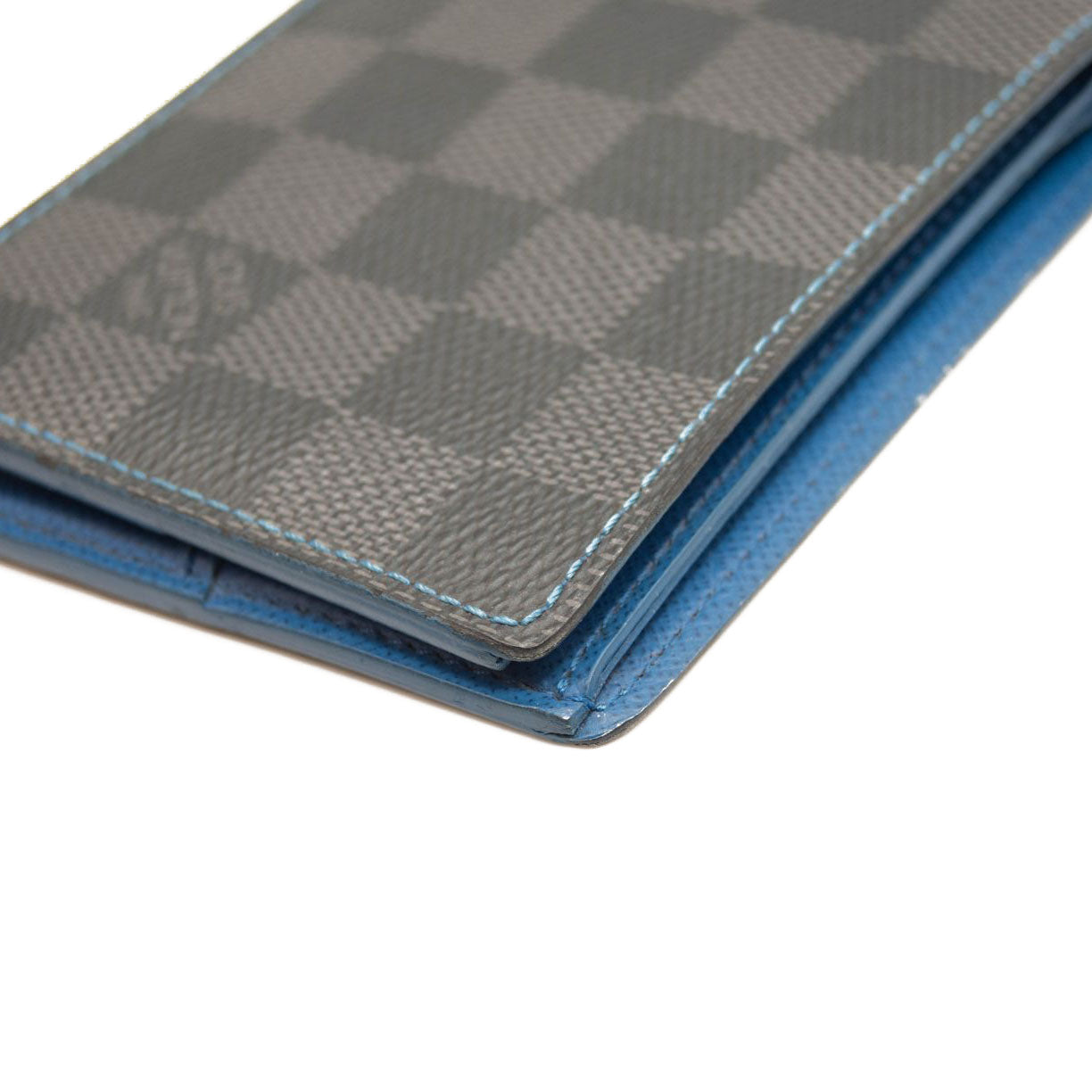 LOUIS VUITTON Damier Graphite Slender Wallet Blue