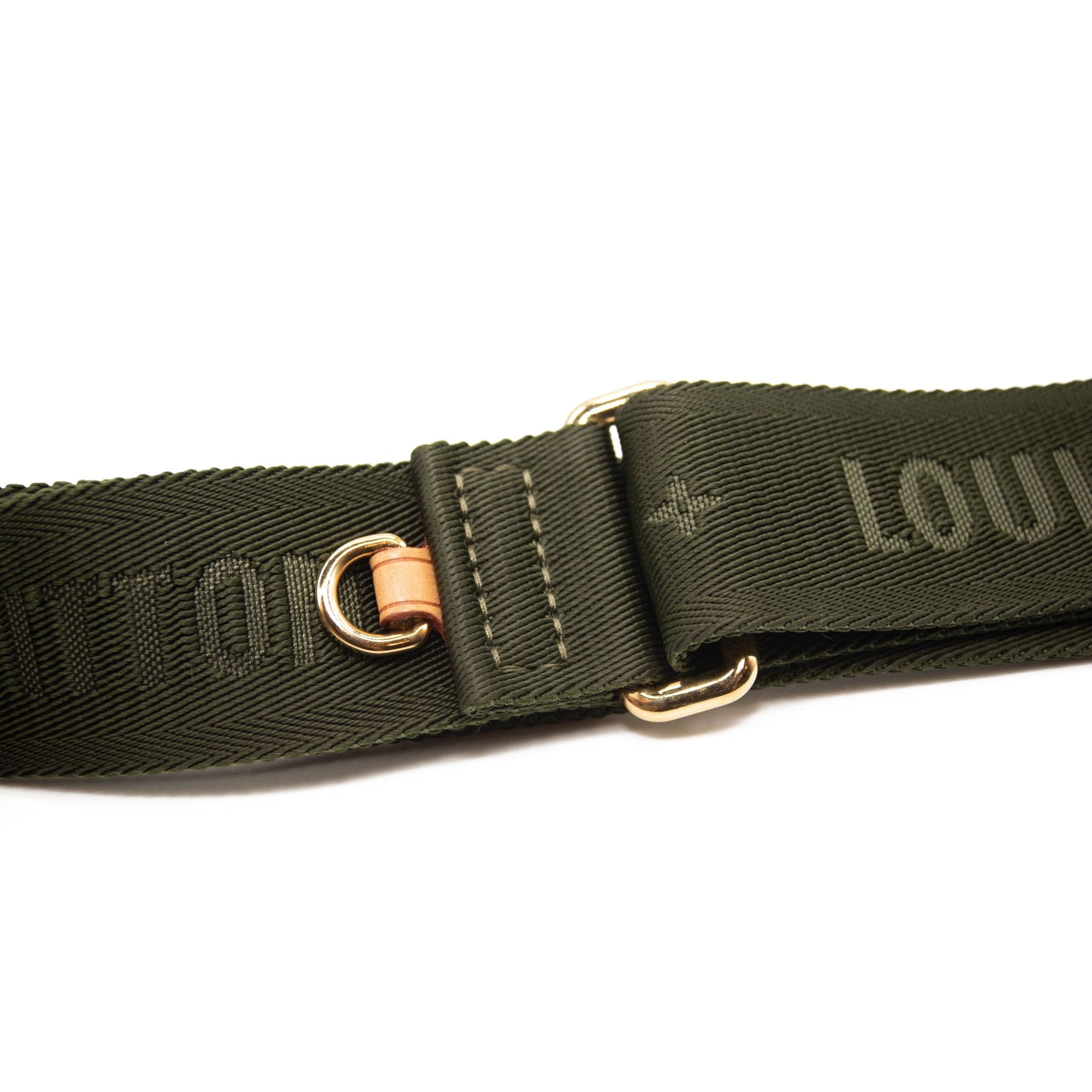 LOUIS VUITTON Monogram New Wave Multi Pochette Accessories Shoulder Strap Khaki