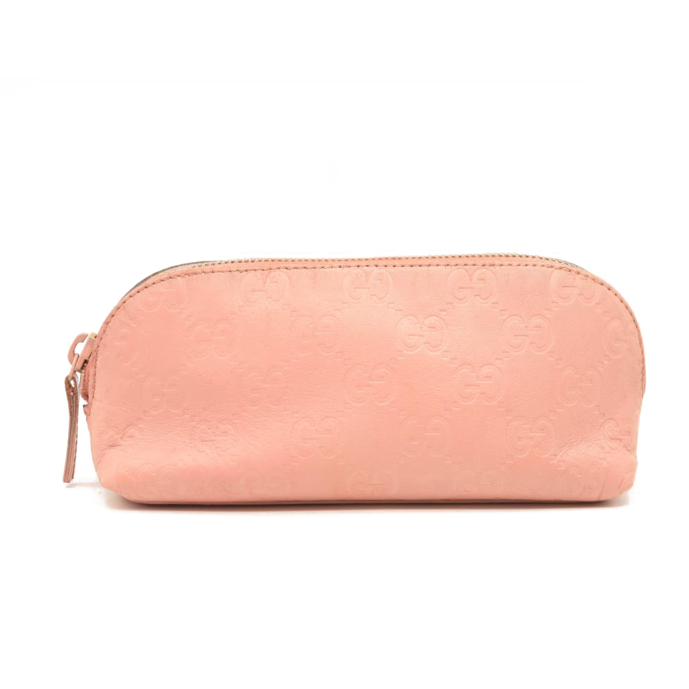 GUCCI Guccissima Small Cosmetic Pouch Perfect Pink
