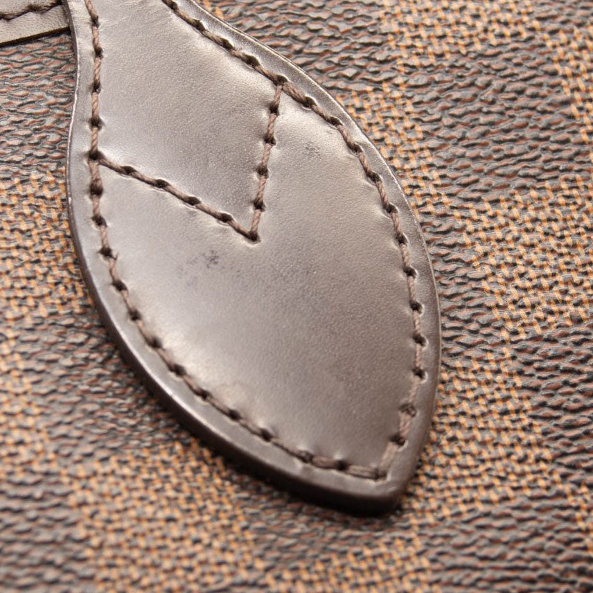 LOUIS VUITTON Brown Damier Ebene Neverfull MM Tote Bag Rose Ballerine