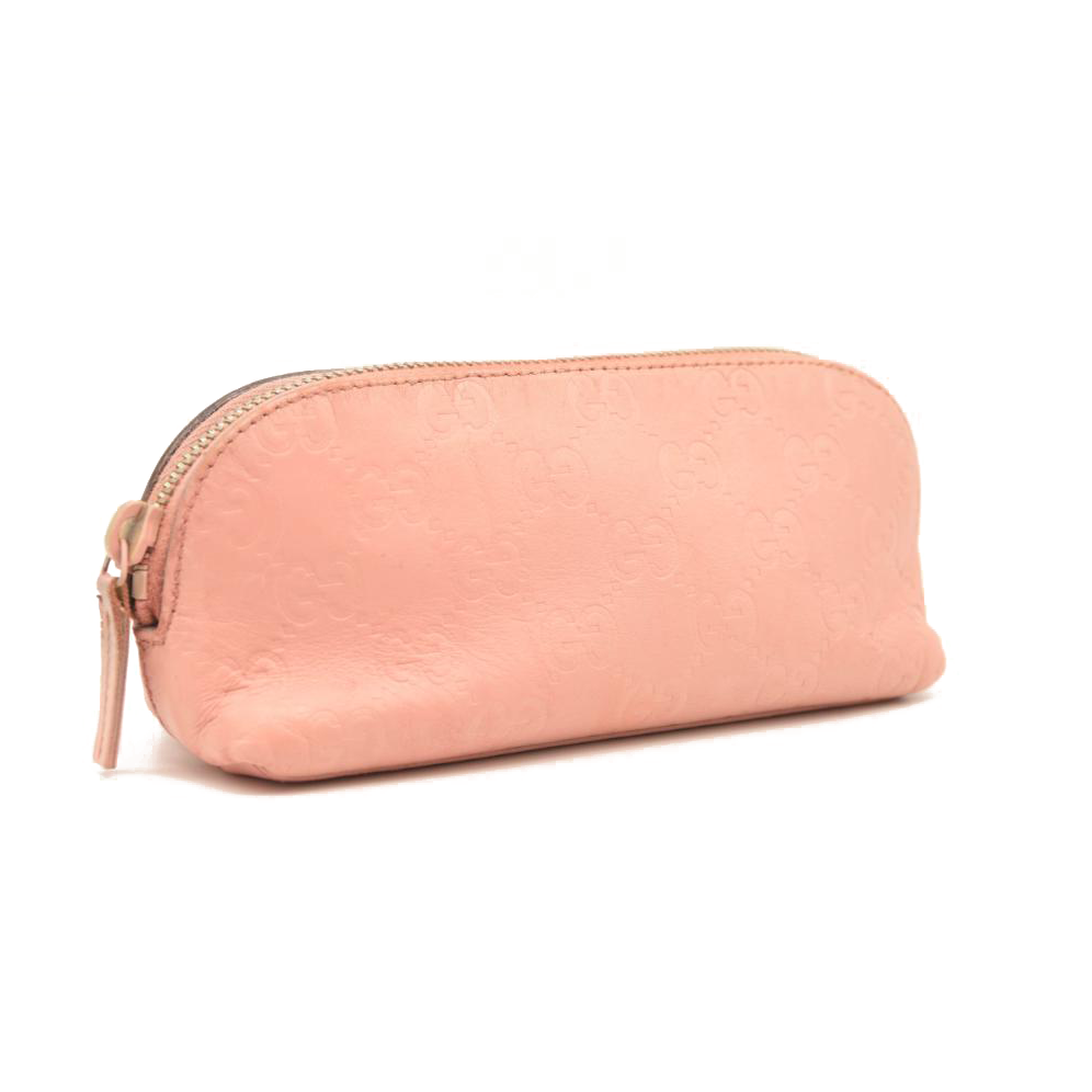 GUCCI Guccissima Small Cosmetic Pouch Perfect Pink