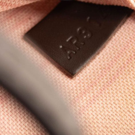 LOUIS VUITTON Brown Damier Ebene Neverfull MM Tote Bag Rose Ballerine