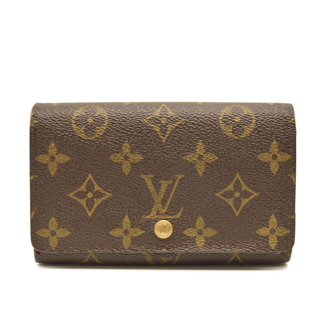 USED Louis Vuitton Monogram Porte-Monnaie Tresor Wallet
