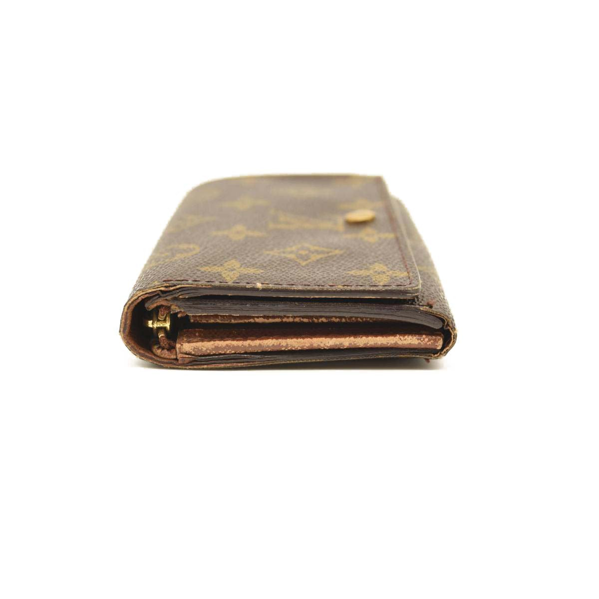 USED Louis Vuitton Monogram Porte-Monnaie Tresor Wallet