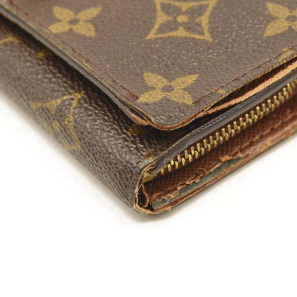 USED Louis Vuitton Monogram Porte-Monnaie Tresor Wallet