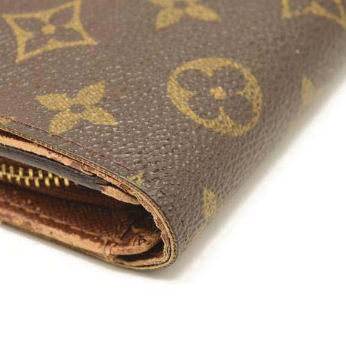 USED Louis Vuitton Monogram Porte-Monnaie Tresor Wallet