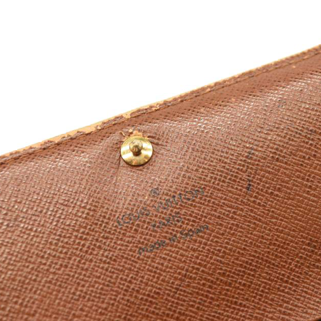 USED Louis Vuitton Monogram Porte-Monnaie Tresor Wallet