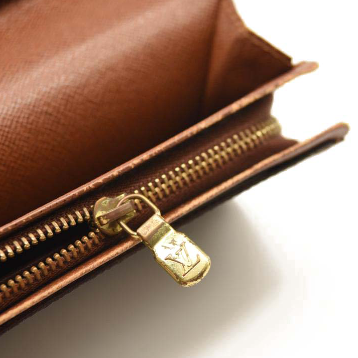 USED Louis Vuitton Monogram Porte-Monnaie Tresor Wallet