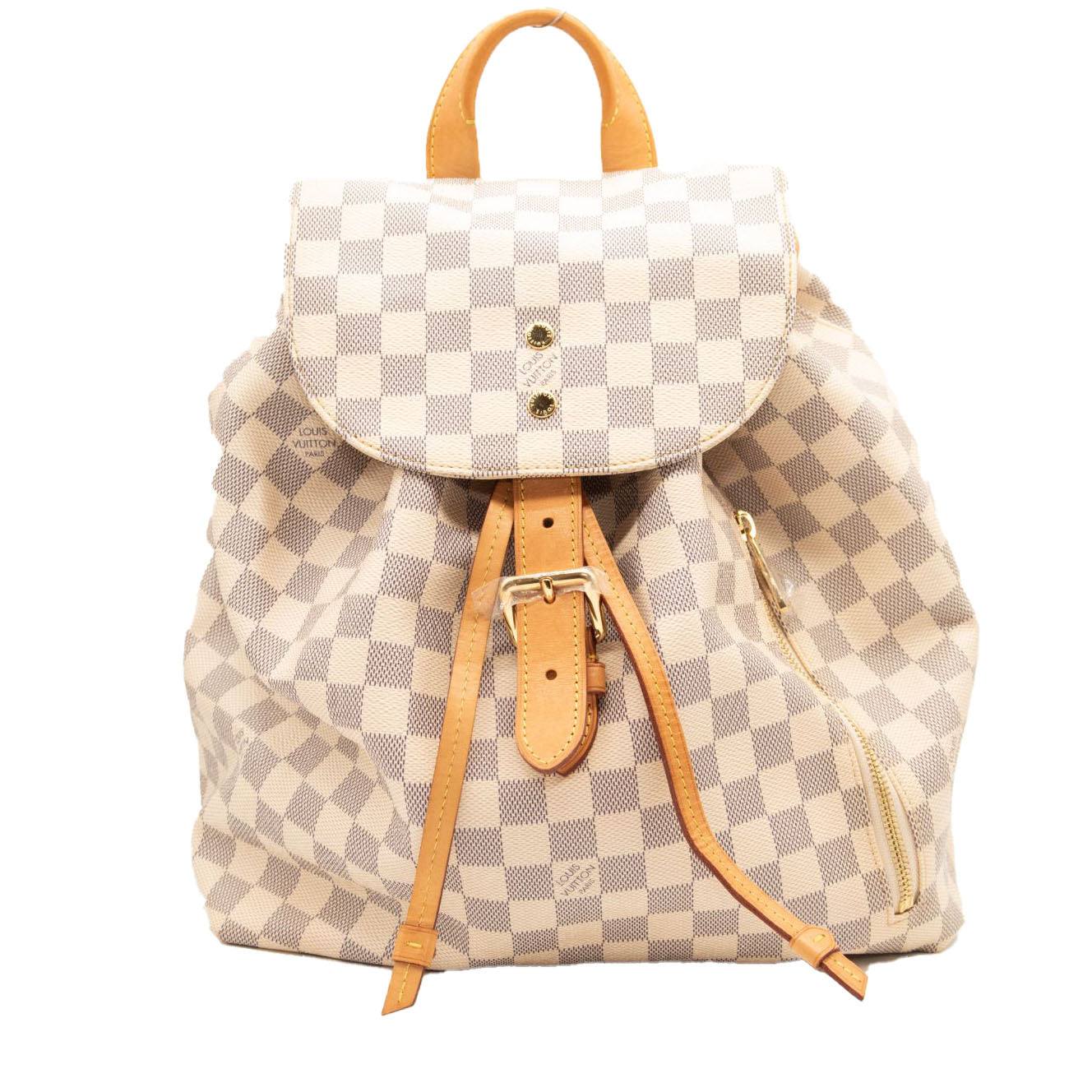 Louis Vuitton Backpack Sperone Damier Azur White Canvas Tote - MyDesignerly