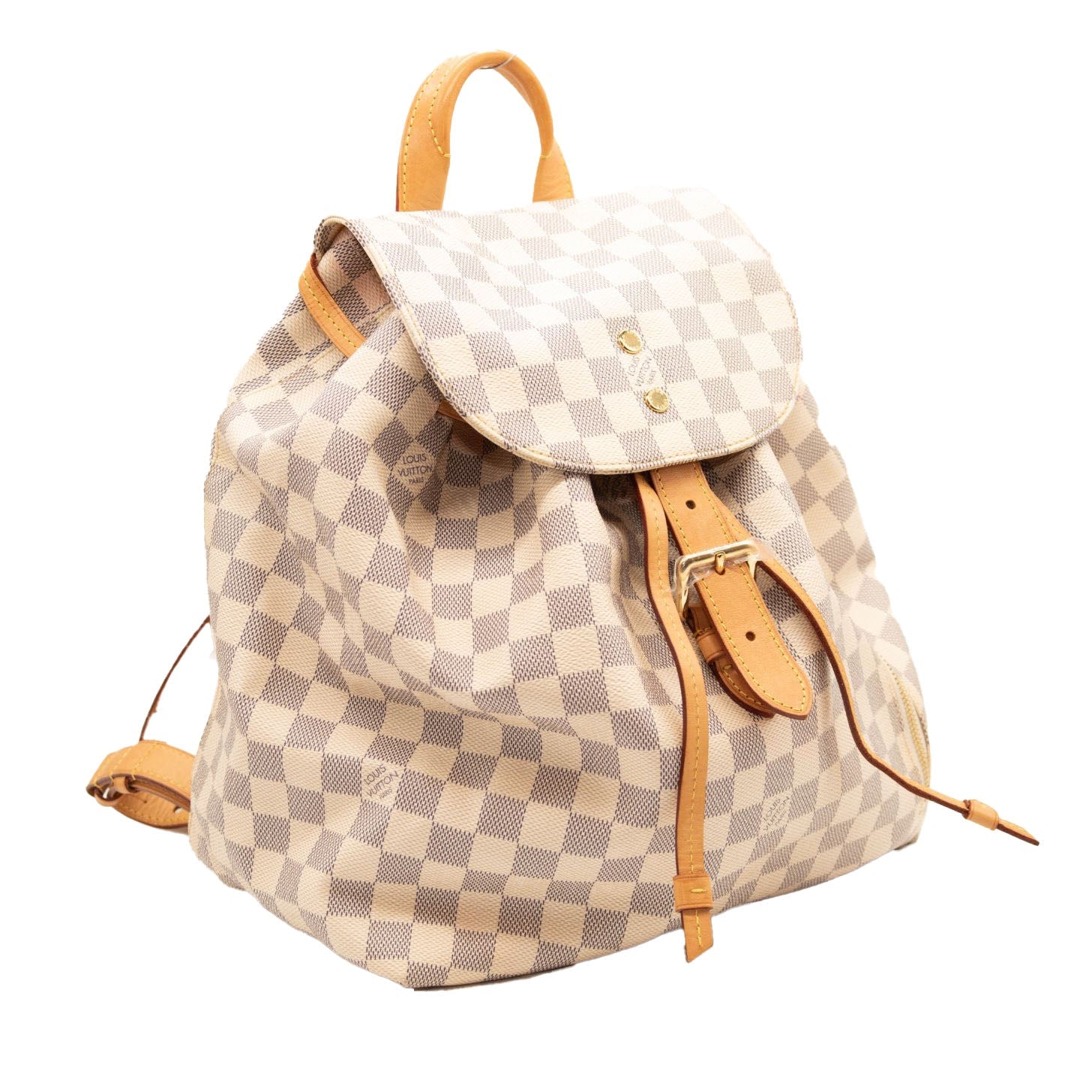 LOUIS VUITTON Damier Azur Sperone Backpack USED