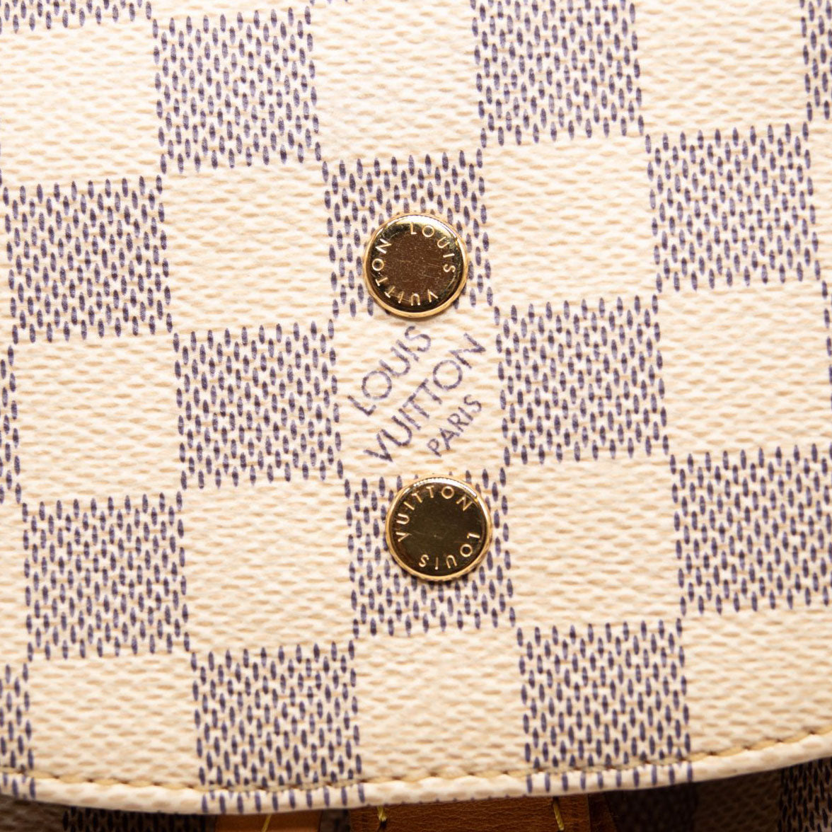LOUIS VUITTON Damier Azur Sperone Backpack USED