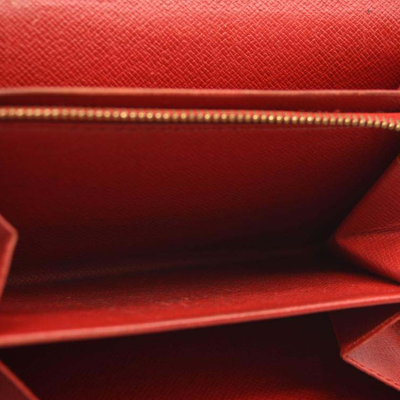 Louis Vuitton Epi Porte-Monnaie Billets Tresor Wallet Red