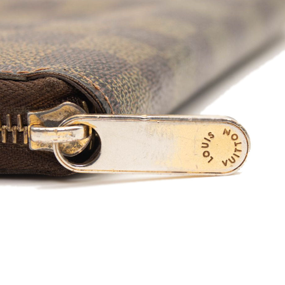LOUIS VUITTON Damier Ebene Zippy Wallet CA1049