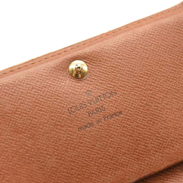 USED Louis Vuitton Monogram Porte-Monnaie Tresor Wallet